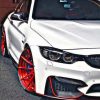 White BMW M4 paint by numbers