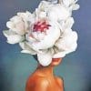 Woman Flowers Head paint by numbers
