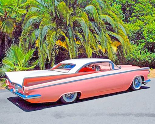 1959 Buick Lesabre paint by numbers Pink