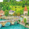 Arch Bridge In Bern Switzerland paint by numbers