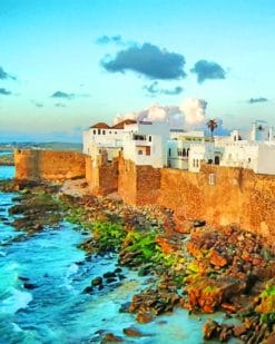 Asilah Beach Morocco paint by numbers