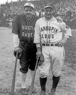 Babe Ruth And Lou Gehrig paint by numbers