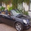 Black Mini Cooper Cabrio paint by numbers