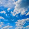 Blue Sky With Puffy Clouds paint by number