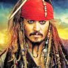 Captain Jack Sparrow Character paint by numbers