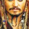 Captain Jack Sparrow painnt by numbers