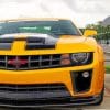 Yellow Chevrolet Camaro paint by numbers