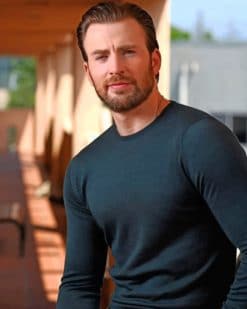 Chris Evans paint by numbers
