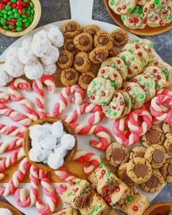 Christmas Cookies paint by numbers