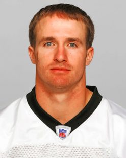 Drew Brees paint by numbers