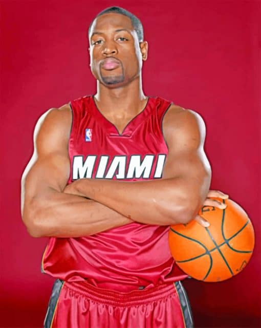 Dwyane Wade Player paint by numbers