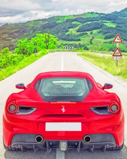 Ferrari 488 paint by numbers