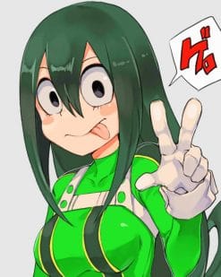 Funny Tsuyu paint by numbers