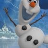 Happy Olaf Frozen paint by numbers