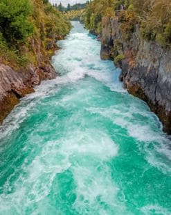 Huka Falls paint by numbers