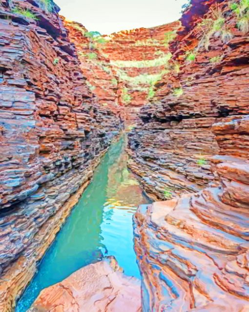 Karijini National Park paint by numbers