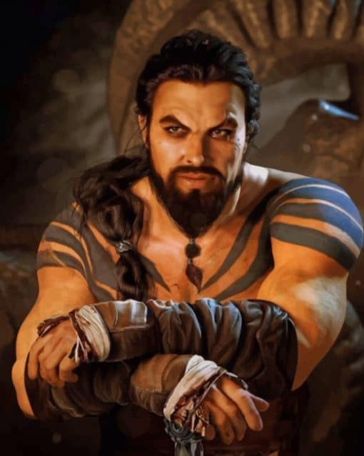 Khal Drog Game Of Thrones paint by numbers