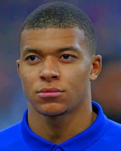 Kylian Mbappe Footballer paint by numbers