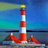 Lighthouse In Wadden Sea National Park Germany paint by number