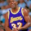 Magic Johnson paint by numbers