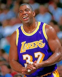 Magic Johnson paint by numbers
