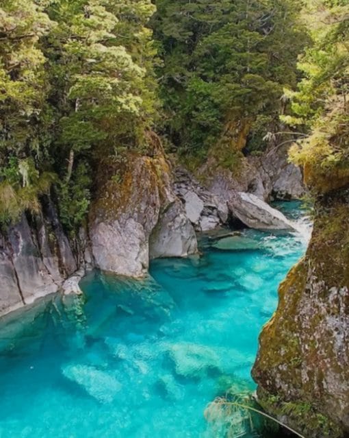 Mount Aspiring National Park paint by numbers