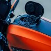 Orange Harley Davidson Motorcycle paint by numbers