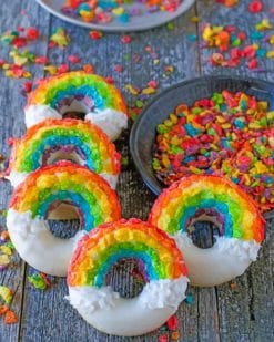 Rainbow Donuts paint by numbers