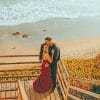 Romance Couple In El Matador Beach paint by numbers