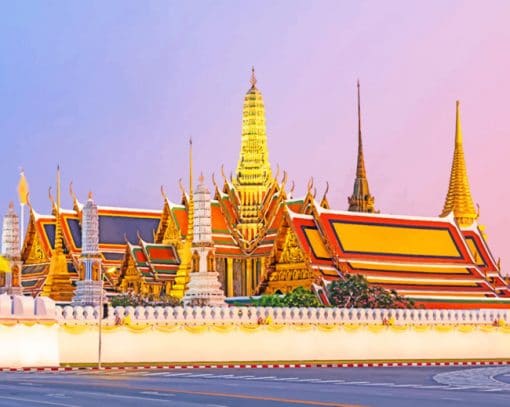 Sanam Luang Bangkok paint by numbers