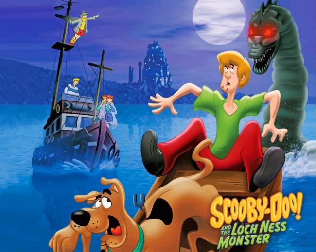 Scooby Doo And The Loch Ness Monster paint by number