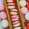 Strawberry Macarons paint by numbers