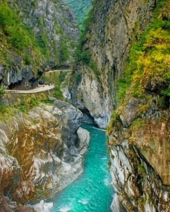 Taroko National Park paint by numbers