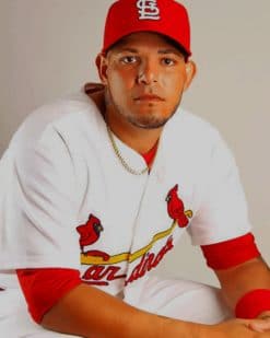 Yadier Molina Baseball Player paint by numbers