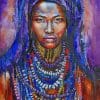 African Woman Abstract paint by numbers