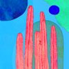 Cactus Abstract paint by numbers