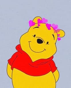 Aesthetic Cute Winnie The Pooh paint by numbers