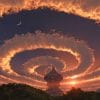 Amazing Spiral Clouds paint by number