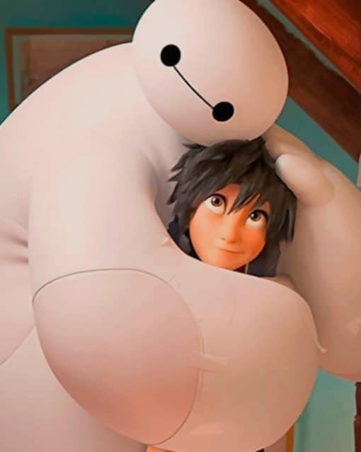 Baymax And Hamada paint by numbers