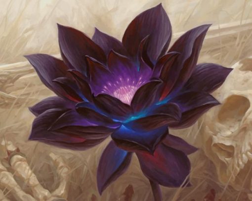 Beautiful Purple Lotus paint by number
