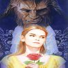 Beauty And Beast Illustration paint by numbers