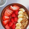 Strawberry And Banana Smoothie Bowl paint by numbers