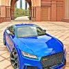 Blue Audi TT RS paint by numbers