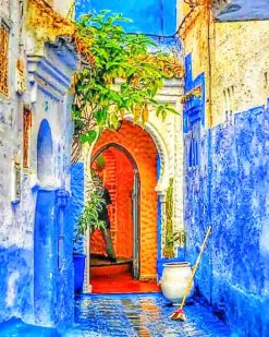 Blue Walls Of Morocco paint by numbers