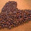Brown Coffee Bean In Heart painnt by numbers