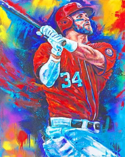 Bryce Harper Art paint by numbers