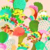 Colorful Cactus Illustration paint by numbers