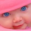 Cute Baby With Blue Eyes paint by number