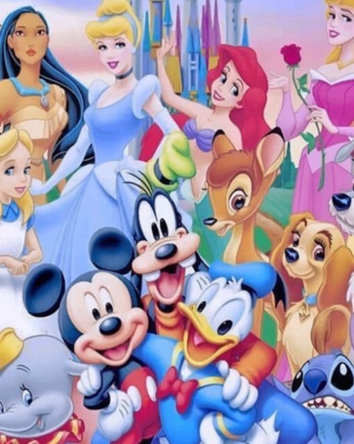 Disney Characters paint by numbers