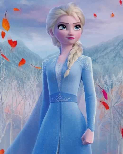 Elsa Frozen - Cartoons Paint By Numbers - Paint by numbers for adult